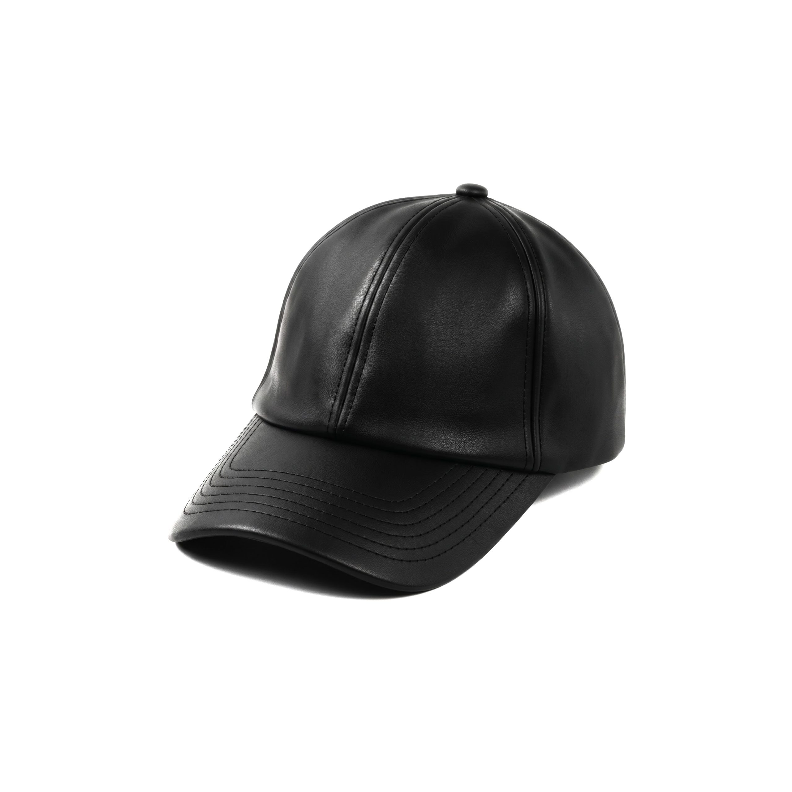 Dark Casual Leather Cap