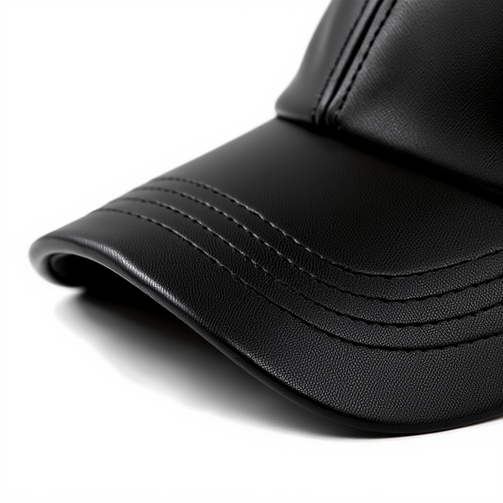Dark Casual Leather Cap (ALA G1) - Image 3