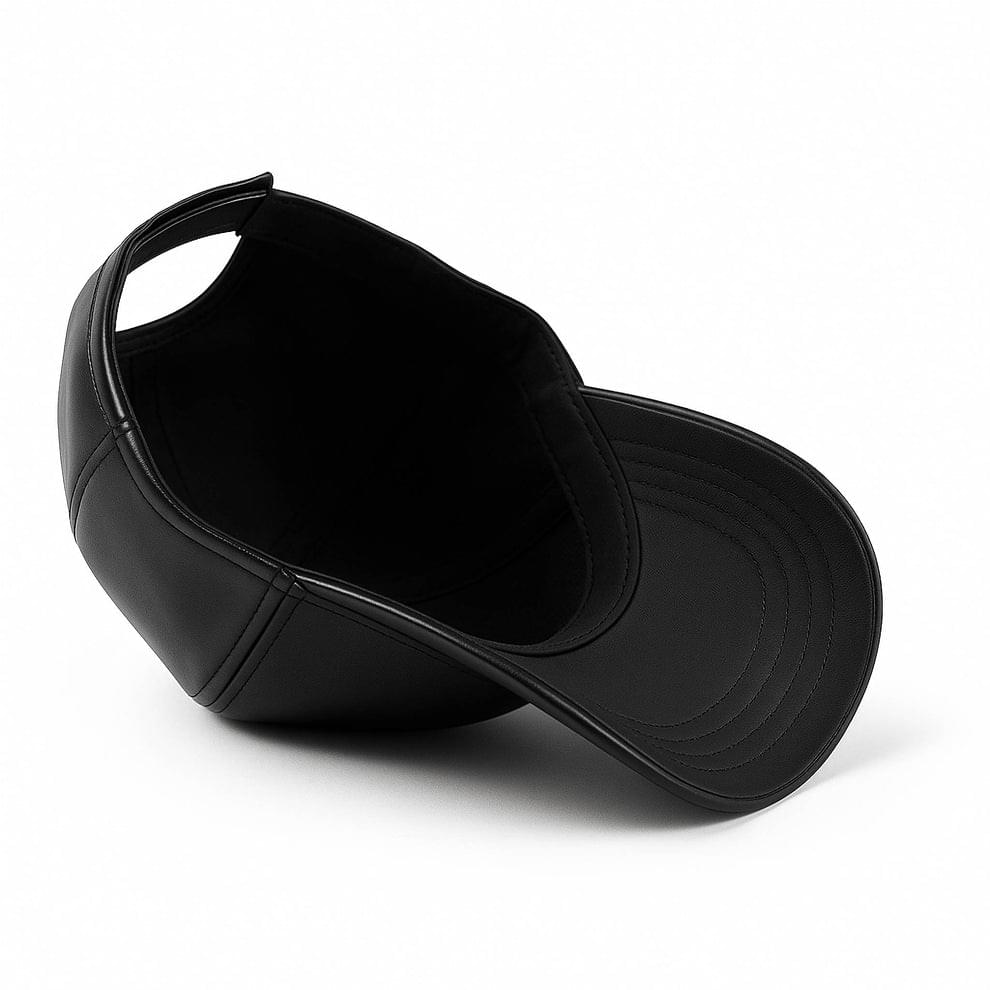 Dark Casual Leather Cap (ALA G1) - Image 4